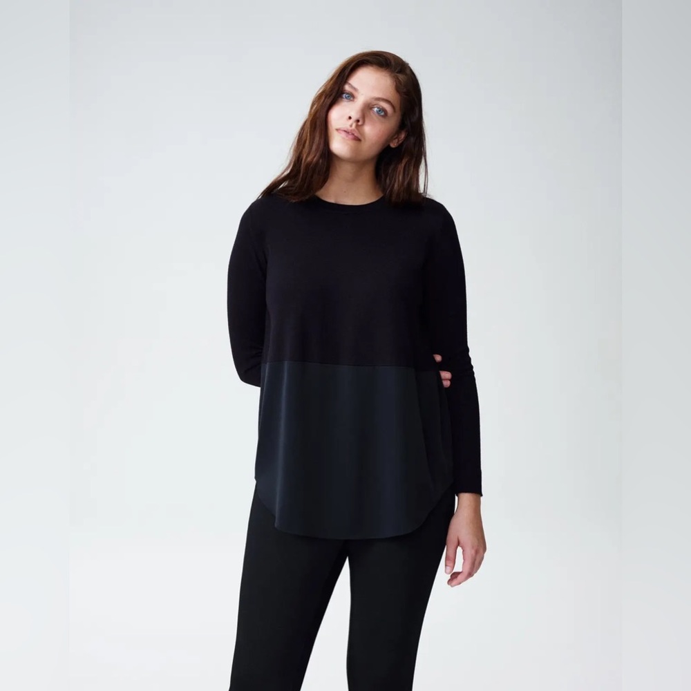 NWT Universal Standard Dalia Mixed Media Sweater 2XS (6/8)